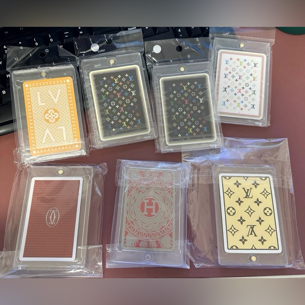 Set of 7 Designer luxury playing cards